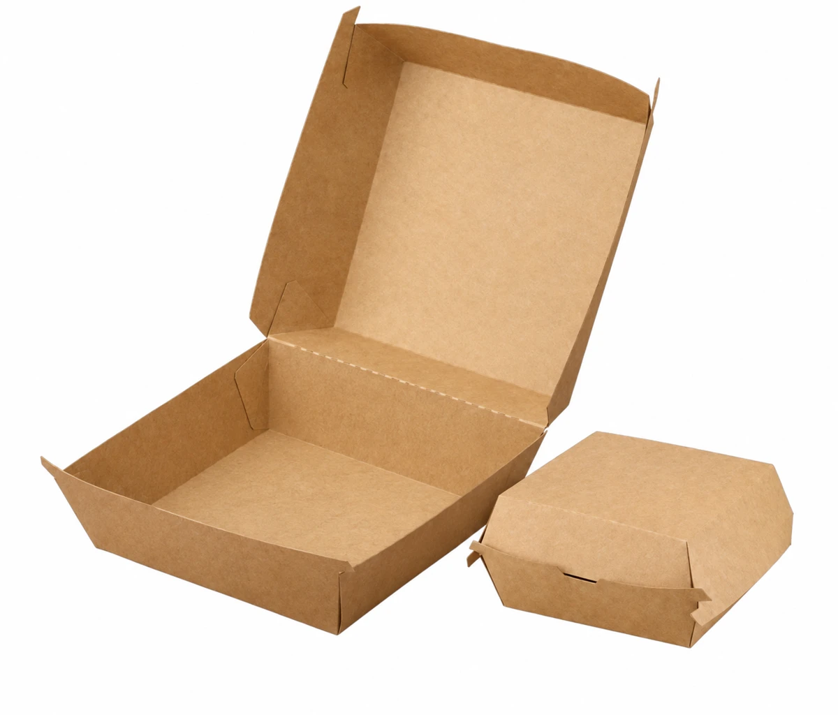 Kraft Burger Box, 5 Sizes