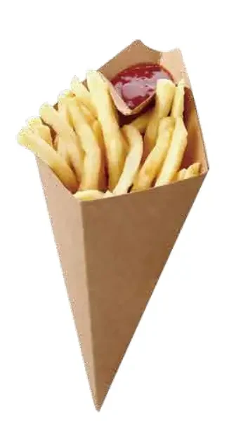 French Fry Cone – Kraft, 3 Sizes