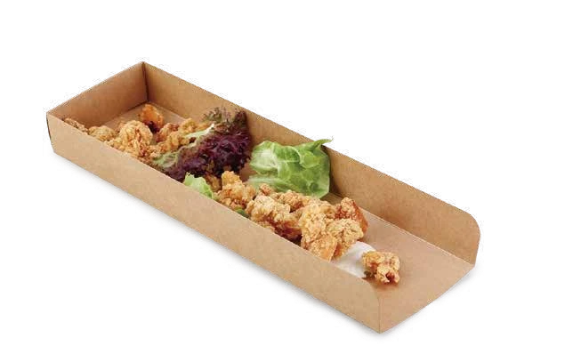 Long Kraft Snack Tray